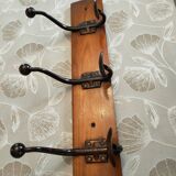 Old coat rack with 5 hooks