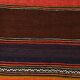 4x8 Brown & Blue Turkish Vintage Kilim Rug 139x245Cm SK 2314