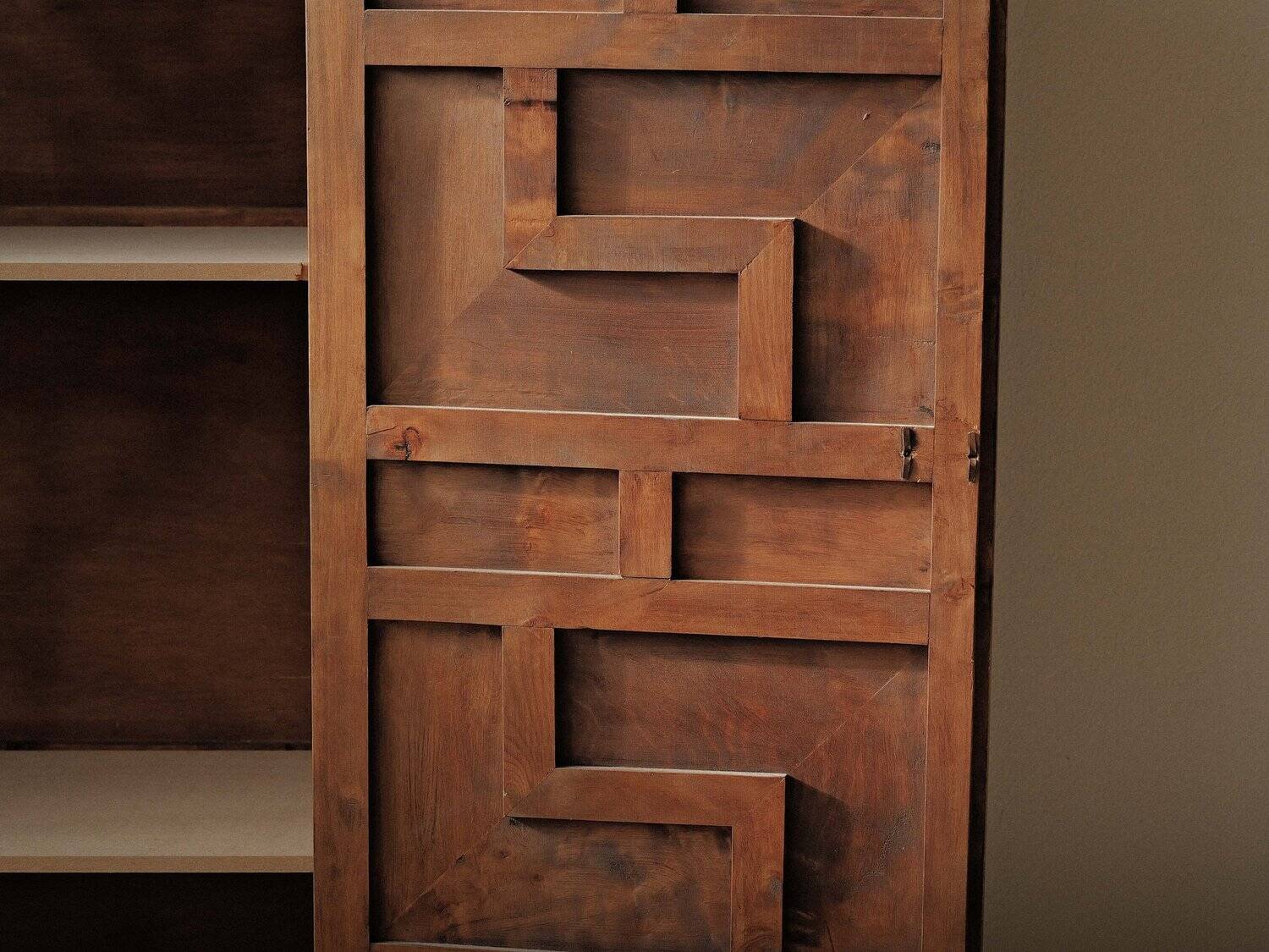 Handcrafted two-door cabinet, Spain, circa 1950