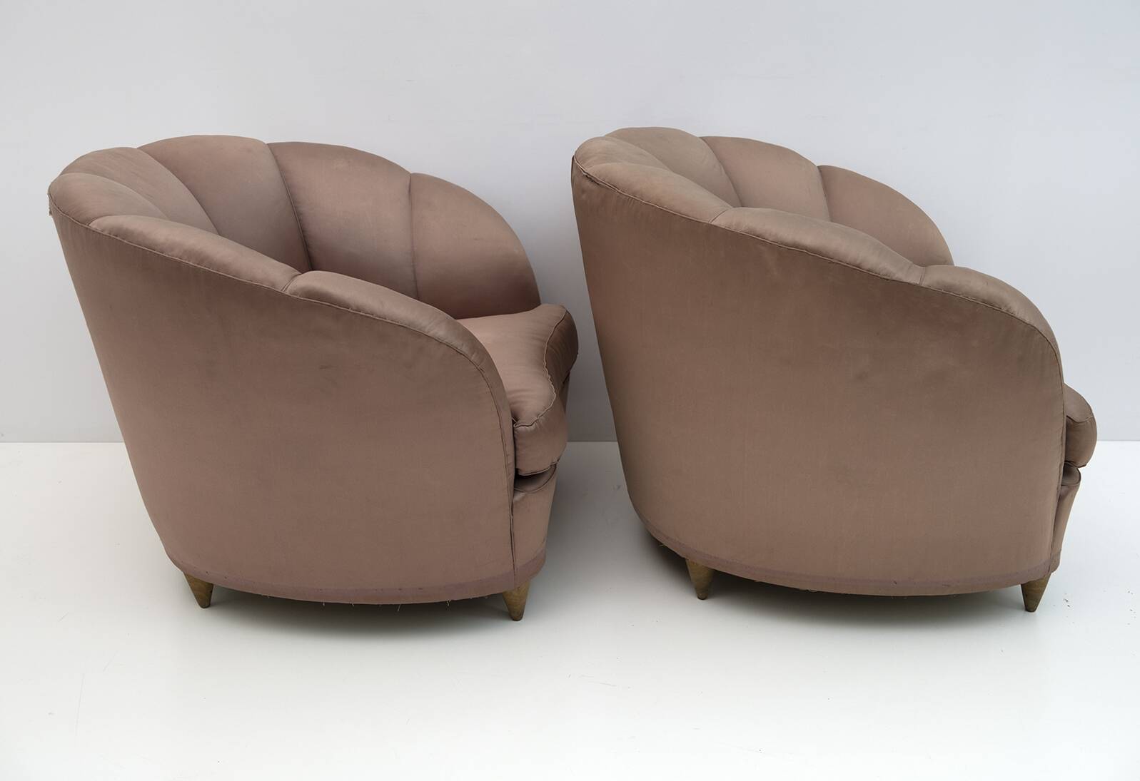 Gio Ponti Midcentury Rare Italian Curved Armchairs "Casa E Giardino" 1936