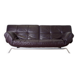 Vintage leather canapé Smala for Cinna, designer Pascal Mourgue, 2000