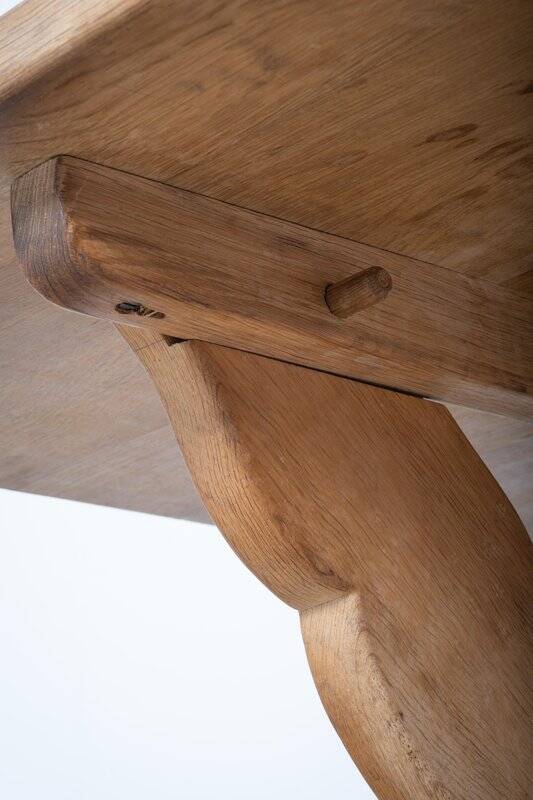 Vintage Oak Dining Table by Henning Kjærnulf, Denmark, 1960s