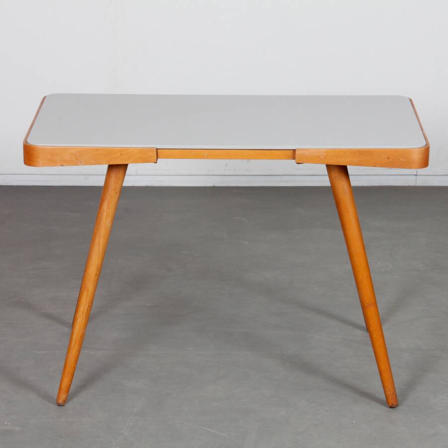 Table en bois et verre par Jiri Jiroutek, 1960