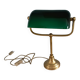 lampe de notaire , banquier opaline verte