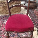 Rare chaise de chambre Napoléon III (1870/80), de style anglais