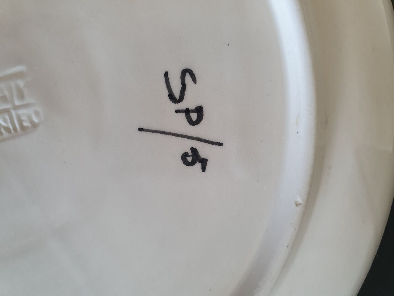 Hand-painted crustacean plates