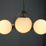 Art Deco / Functionalist Nickel Chandelier, 1930s