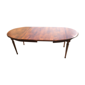 Oval wooden table