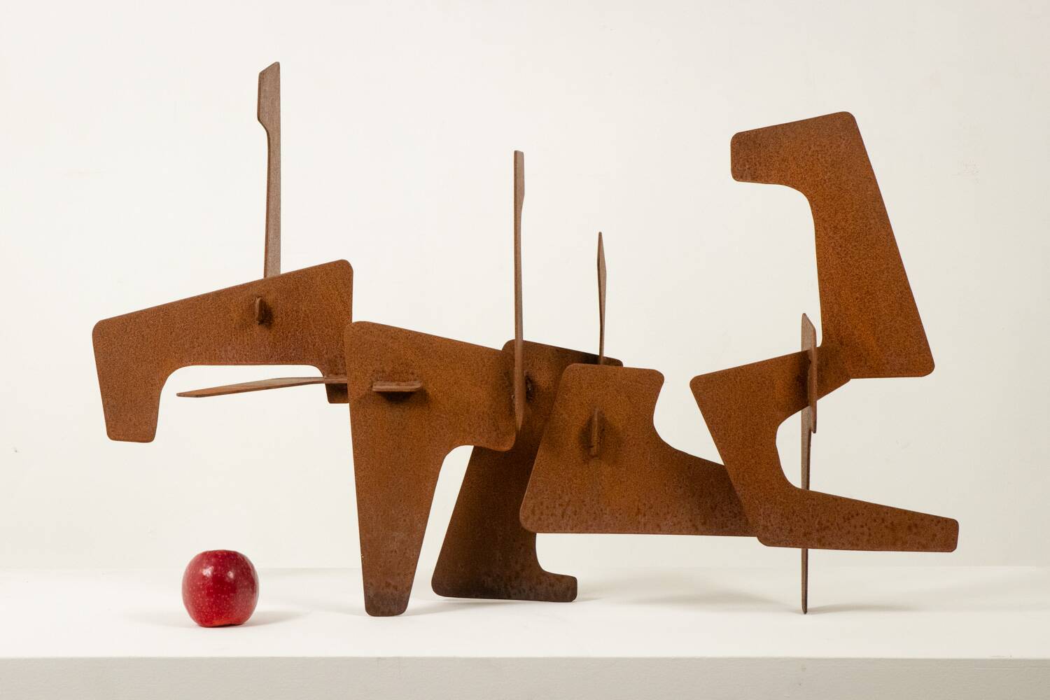 MPCEM. Abstract sculpture in corten steel. Unique piece, 2014.