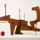 MPCEM. Abstract sculpture in corten steel. Unique piece, 2014.
