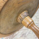 Solid wood tripod pedestal table 1900