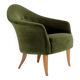 Fauteuil Little Adam par Kerstin Horlin-Holmquist en velours vert, Suède 1950