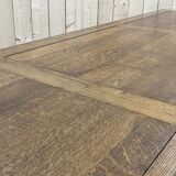 Oak monastery table with turned legs from the 1930s