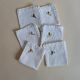 Set of 6 embroidered napkins