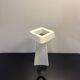Minimalist design lamp in white ceramic – sculptural piece – st