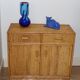 Commode en rotin vintage