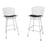 Pair of Bar stools by Harry Bertoia for Knoll International vintage 1970