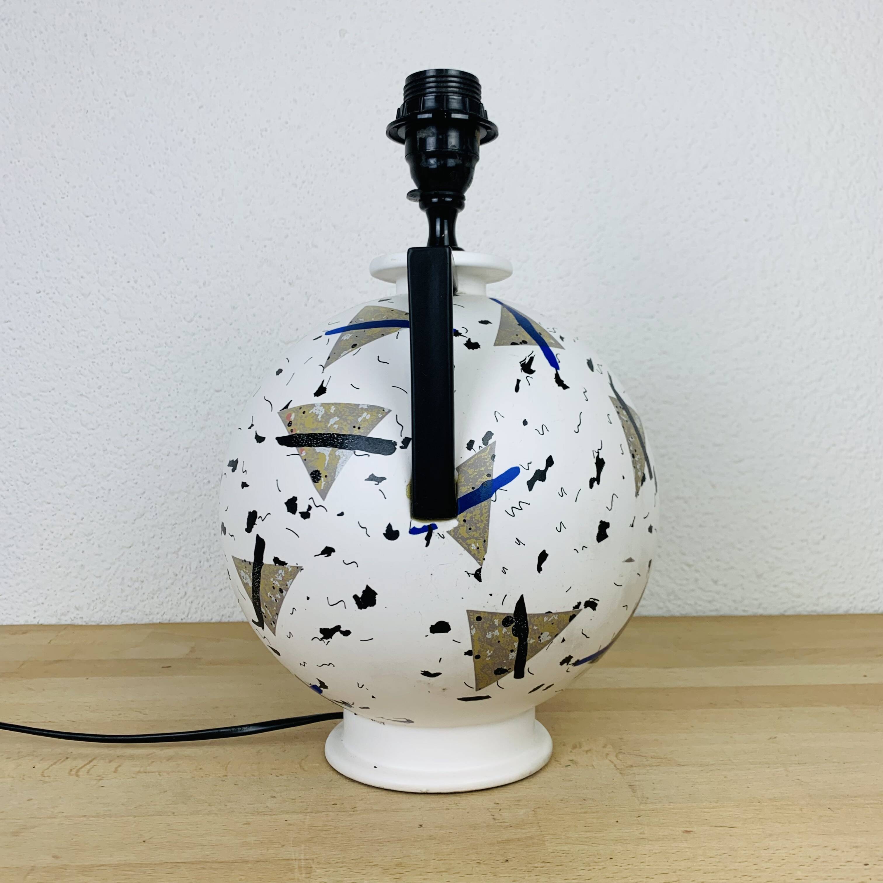80s postmodern ceramic lamp