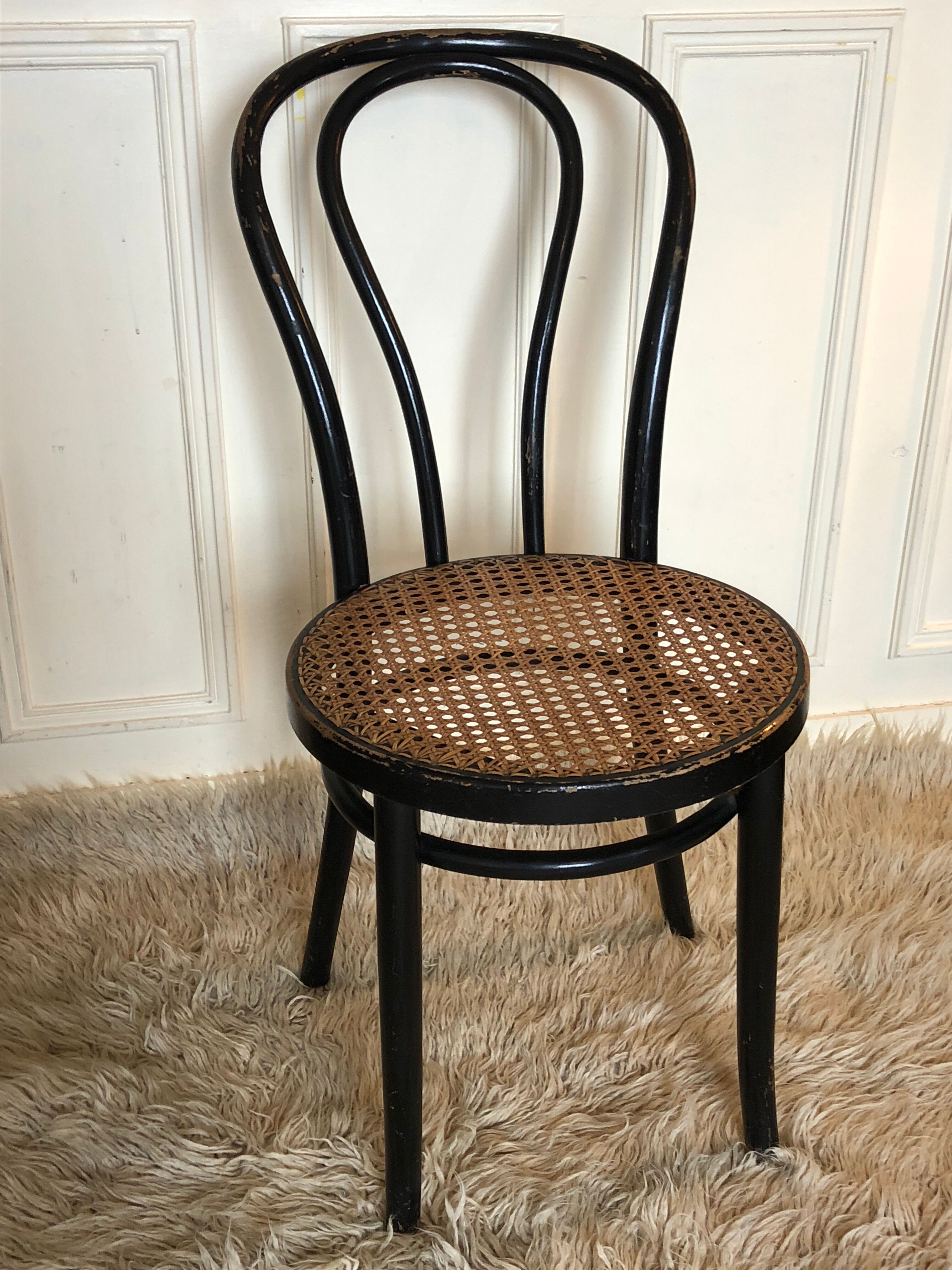 Set of 2 chairs thonet cane