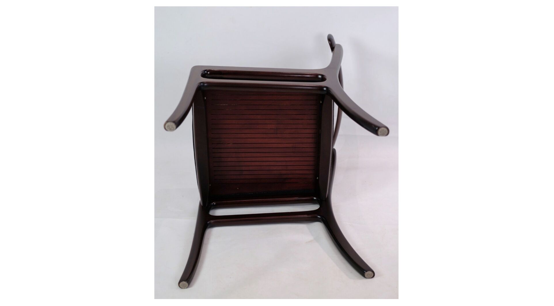 Set of two mahogany rungstedlund chairs by Ole Wancher