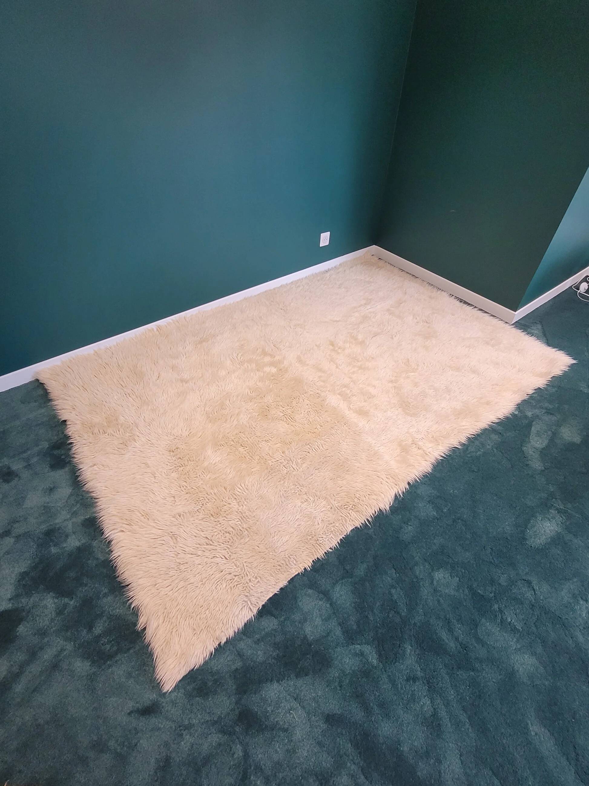 Long pile wool rug - 240x160cm - Ref 1005