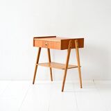 Vintage Scandinavian Nightstand with Angled Legs