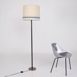 Leather-covered floor lamp, K & L Belysning Sweden.