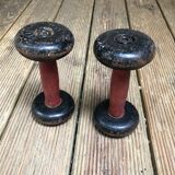 Ancient cast iron dumbbells