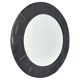 Vintage wall mirror in leather with pattern, 1950s