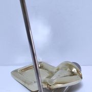 Bronze glass pen holder sculptural design