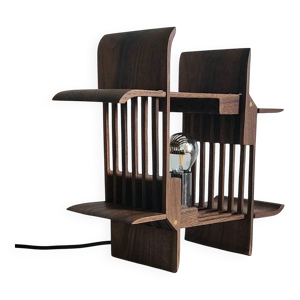 lampe design teck massif