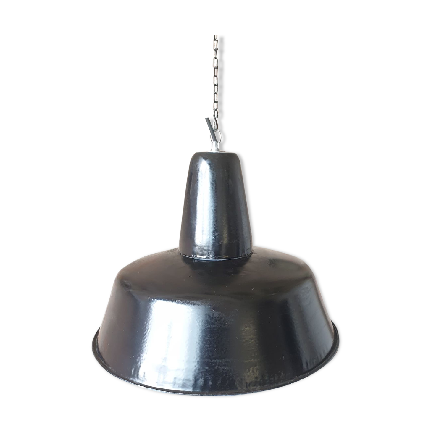 Industrial factory ceiling lamp from Wikasy A23, 1950s