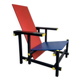 Armchair in the style of the Red & Blue Chair by Gerrit Rietveld