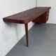 Danish modernist desk in teak, 1950s