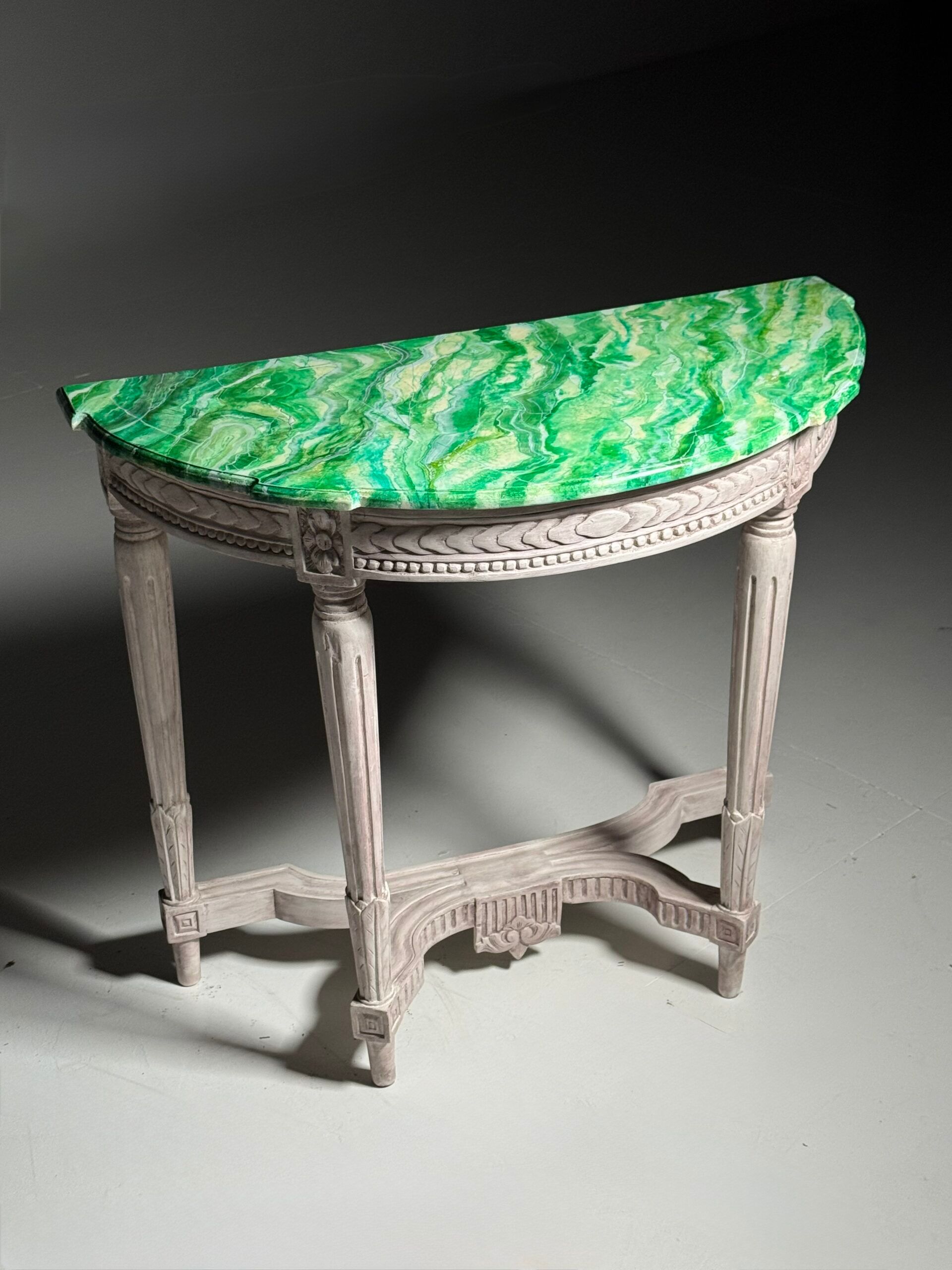 Set of 2 Louis Seize style side tables