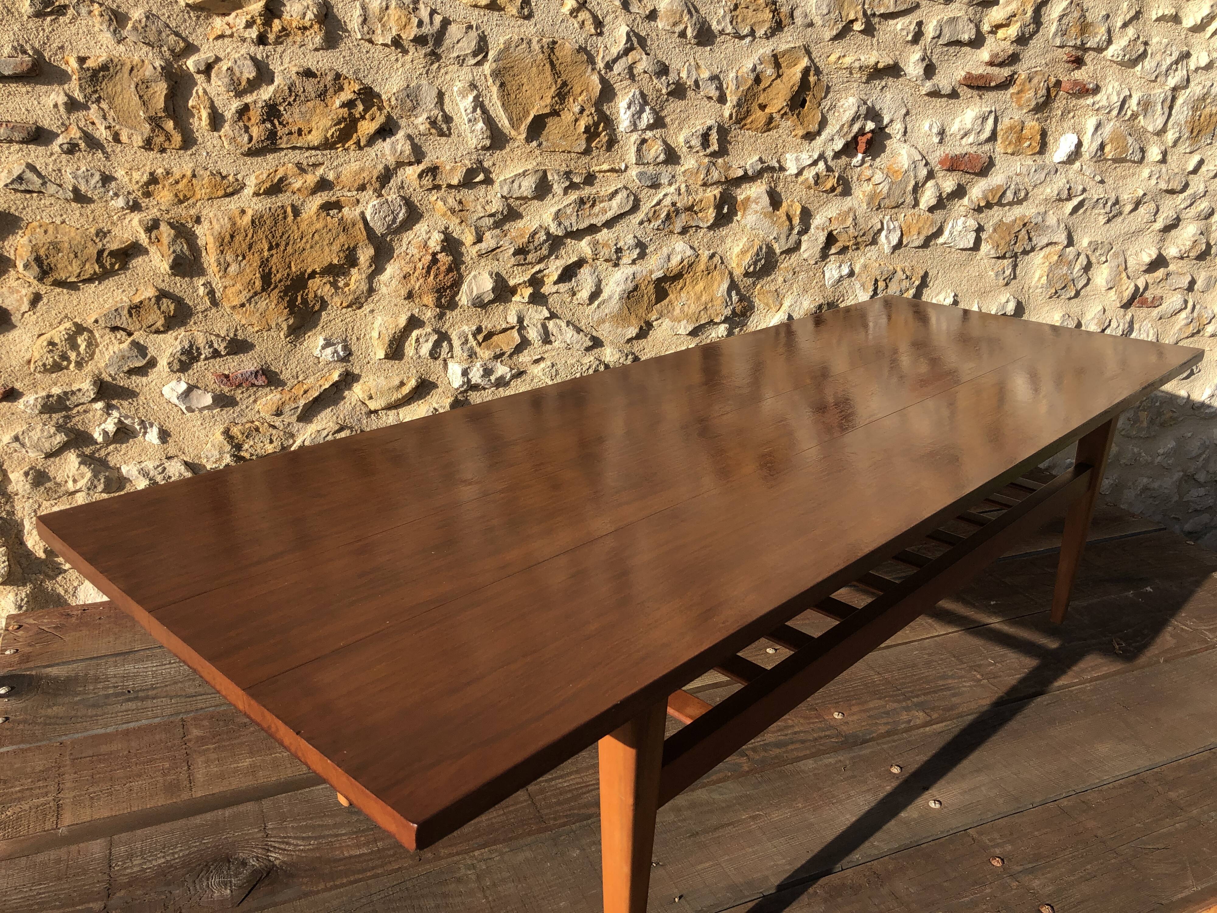 Scandinavian-style teak coffee table, edited by Arnaud, 1960s
