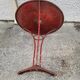 Gueridon de bistrot rond ancien en metal peint n°5