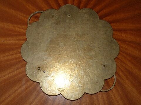 Brass decoration flower tray