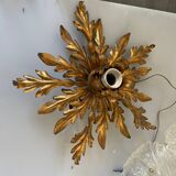 Florentine Gold Gilded Flushmount 1950’s