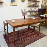 Extendable teak table, Denmark 1960s/1970s, mid-c vntg