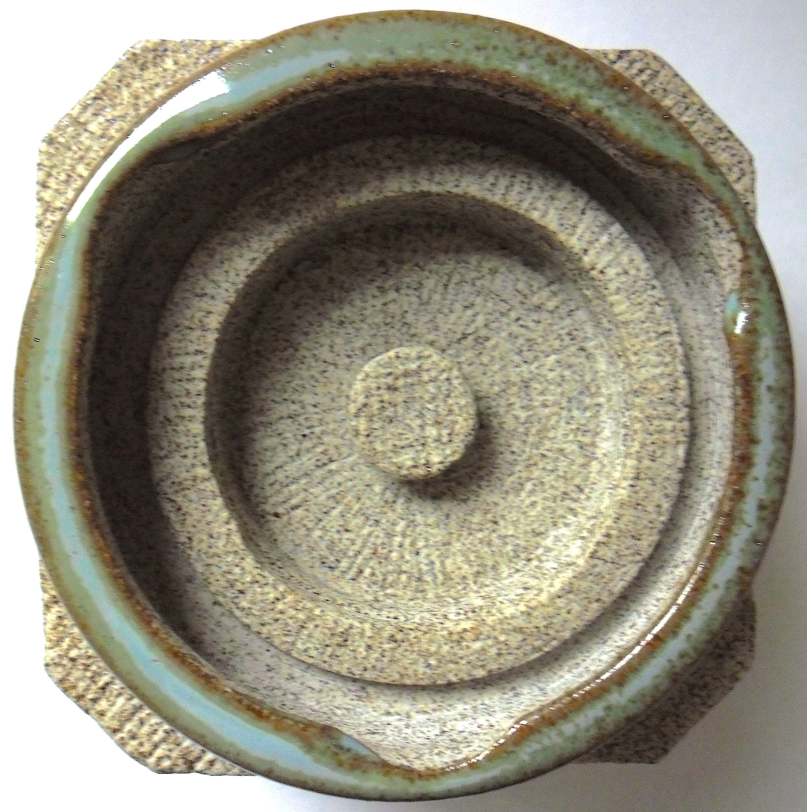 Pot à tabac en grès à émaillage métallescent par Lucien Brisoux (1878-1963)