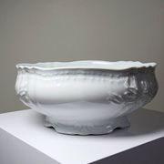 Grand saladier vintage Bernardaud attribué, modèle Louvre, porcelaine de Limoges