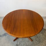 Round Extendable Table, Denmark 1960s/1970s, Mid-C, Vintage