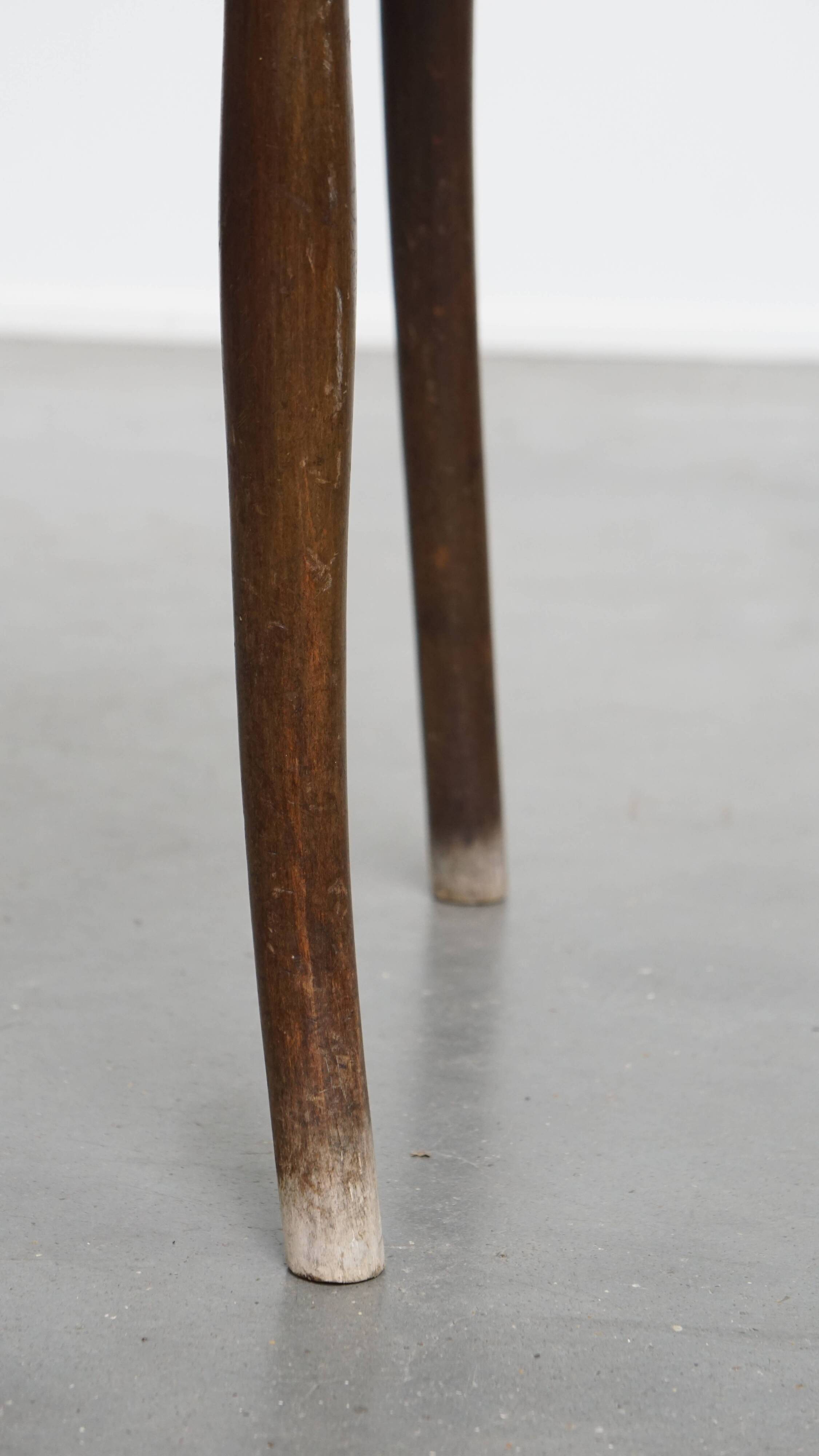 Bistro chair with carved seat