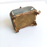 19th century beveled glass jewelry box