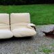 Michel Ducaroy Ligne Roset Marsala model designer sofa and 1970s armchair shell