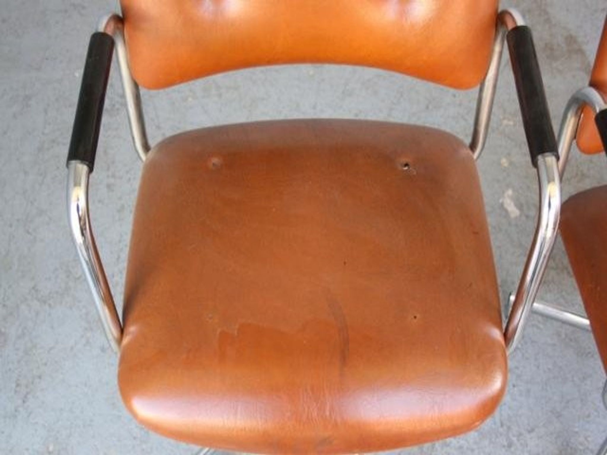 pair of armchairs vintage 1970 Tubulars