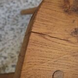 Brutalist wooden chair