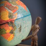 World map terrestrial 1983