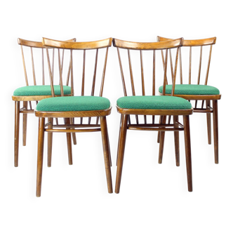 Lot de 4 chaises de salle à manger Tatra, Tchécoslovaquie, années 1960